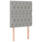 vidaXL Cama box spring con colchón tela gris claro 80x200 cm vidaXL Cama box spring con colchón tela gris claro 80x200 cm