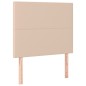 vidaXL Cama box spring con colchón cuero sintético capuchino 80x200 cm vidaXL Cama box spring con colchón cuero sintético capuchino 80x200 cm