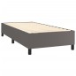 vidaXL Cama box spring con colchón cuero sintético gris 80x200 cm vidaXL Cama box spring con colchón cuero sintético gris 80x200 cm
