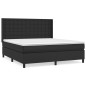 vidaXL Cama box spring con colchón cuero sintético negro 180x200 cm vidaXL Cama box spring con colchón cuero sintético negro 180x200 cm