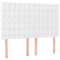 vidaXL Cama box spring con colchón cuero sintético blanco 140x190 cm vidaXL Cama box spring con colchón cuero sintético blanco 140x190 cm