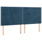 vidaXL Cama box spring con colchón terciopelo azul oscuro 200x200 cm vidaXL Cama box spring con colchón terciopelo azul oscuro 200x200 cm