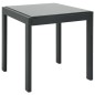 vidaXL Tumbonas con mesa 2 unidades textilene y acero 