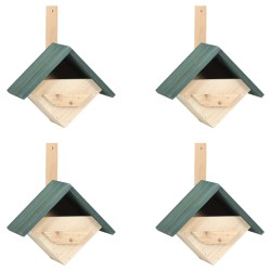 vidaXL Casa para pájaros 4 unidades madera de abeto 24x16x30 cm 