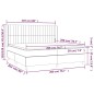 vidaXL Cama box spring con colchón terciopelo negro 200x200 cm vidaXL Cama box spring con colchón terciopelo negro 200x200 cm