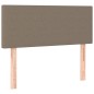 vidaXL Cama box spring con colchón LED tela gris taupe 80x200 cm vidaXL Cama box spring con colchón LED tela gris taupe 80x200 cm
