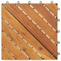 vidaXL Baldosas de terraza 10 uds madera maciza de acacia 30x30 cm vidaXL Baldosas de terraza 10 uds madera maciza de acacia 30x30 cm