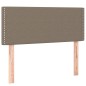 vidaXL Cama box spring con colchón y LED tela gris taupe 120x200 cm vidaXL Cama box spring con colchón y LED tela gris taupe 120x200 cm