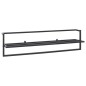 vidaXL Toallero de hierro negro 95x25x22 cm vidaXL Toallero de hierro negro 95x25x22 cm