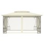 vidaXL Cenador con redes color crema 300x400x265 cm vidaXL Cenador con redes color crema 300x400x265 cm