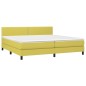 vidaXL Cama box spring colchón y luces LED tela verde 200x200 cm vidaXL Cama box spring colchón y luces LED tela verde 200x200 cm