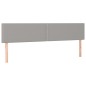 vidaXL Cama box spring con colchón tela y LED gris claro 180x200 cm vidaXL Cama box spring con colchón tela y LED gris claro 180x200 cm