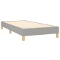 vidaXL Cama box spring con colchón tela y LED gris claro 100x200 cm vidaXL Cama box spring con colchón tela y LED gris claro 100x200 cm