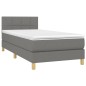 vidaXL Cama box spring con colchón y LED tela gris oscuro 80x200 cm vidaXL Cama box spring con colchón y LED tela gris oscuro 80x200 cm