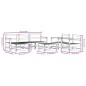 vidaXL Juego de muebles de jardín 7 piezas madera maciza de pino negro vidaXL Juego de muebles de jardín 7 piezas madera maciza de pino negro