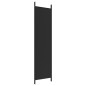 vidaXL Biombo divisor de 3 paneles de tela negro 150x200 cm vidaXL Biombo divisor de 3 paneles de tela negro 150x200 cm