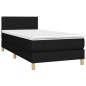 vidaXL Cama box spring con colchón LED tela negro 80x200 cm vidaXL Cama box spring con colchón LED tela negro 80x200 cm