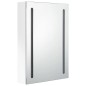 vidaXL Armario de baño con espejo LED blanco brillante 50x13x70 cm vidaXL Armario de baño con espejo LED blanco brillante 50x13x70 cm