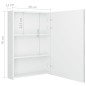 vidaXL Armario de baño con espejo LED blanco brillante 50x13x70 cm vidaXL Armario de baño con espejo LED blanco brillante 50x13x70 cm