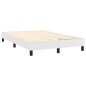 vidaXL Cama box spring colchón y LED cuero sintético blanco 120x200 cm vidaXL Cama box spring colchón y LED cuero sintético blanco 120x200 cm