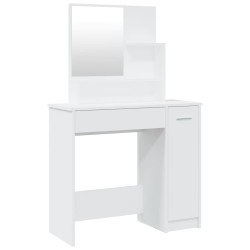vidaXL Tocador con espejo blanco 86,5x35x136 cm