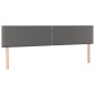 vidaXL Cama box spring colchón y LED cuero sintético gris 200x200 cm vidaXL Cama box spring colchón y LED cuero sintético gris 200x200 cm