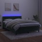 vidaXL Cama box spring colchón y LED terciopelo verde oscuro 140x200cm vidaXL Cama box spring colchón y LED terciopelo verde oscuro 140x200cm