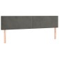 vidaXL Cama box spring colchón y LED terciopelo gris oscuro 200x200 cm vidaXL Cama box spring colchón y LED terciopelo gris oscuro 200x200 cm
