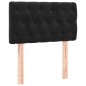 vidaXL Cama box spring colchón y LED terciopelo negro 80x200 cm vidaXL Cama box spring colchón y LED terciopelo negro 80x200 cm