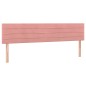 vidaXL Cama box spring colchón y LED terciopelo rosa 180x200 cm vidaXL Cama box spring colchón y LED terciopelo rosa 180x200 cm