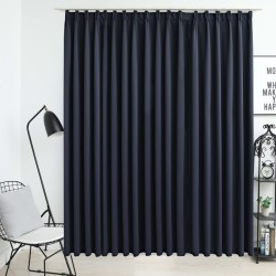vidaXL Cortina opaca con ganchos gris antracita 290x245 cm