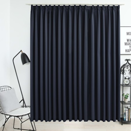 vidaXL Cortina opaca con ganchos gris antracita 290x245 cm