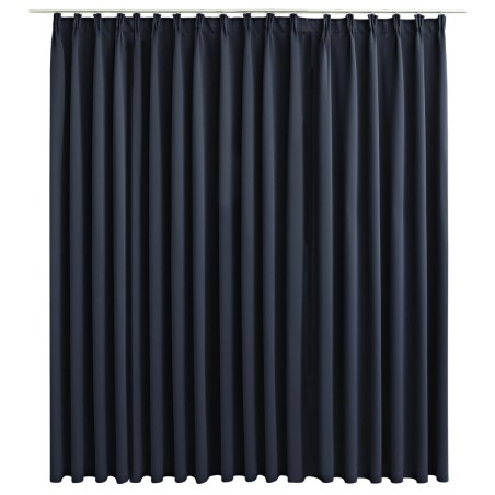vidaXL Cortina opaca con ganchos gris antracita 290x245 cm