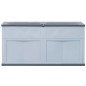 vidaXL Caja de almacenamiento 320 L gris y negro vidaXL Caja de almacenamiento 320 L gris y negro