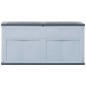 vidaXL Caja de almacenamiento 320 L gris y negro vidaXL Caja de almacenamiento 320 L gris y negro