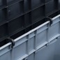 vidaXL Caja de almacenamiento 320 L gris y negro vidaXL Caja de almacenamiento 320 L gris y negro