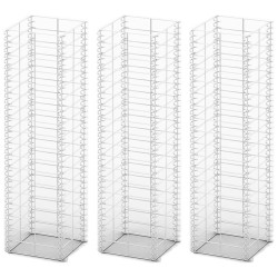 vidaXL Cestas de muro de gaviones alambre galvanizado 25x25x100 3 uds 