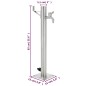 vidaXL Columna de agua de jardín acero inoxidable redonda 65 cm vidaXL Columna de agua de jardín acero inoxidable redonda 65 cm