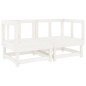 vidaXL Juego de muebles de jardín 7 pzas madera maciza de pino blanco vidaXL Juego de muebles de jardín 7 pzas madera maciza de pino blanco