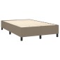 vidaXL Cama box spring con colchón y LED tela gris taupe 120x200 cm vidaXL Cama box spring con colchón y LED tela gris taupe 120x200 cm