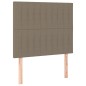 vidaXL Cama box spring con colchón y LED tela gris taupe 120x200 cm vidaXL Cama box spring con colchón y LED tela gris taupe 120x200 cm