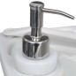 vidaXL Lavabo portátil con pedestal para camping gris 20 L vidaXL Lavabo portátil con pedestal para camping gris 20 L