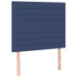 vidaXL Cama box spring colchón y luces LED tela azul 100x200 cm vidaXL Cama box spring colchón y luces LED tela azul 100x200 cm