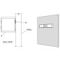 vidaXL Mueble de TV de pared madera maciza de teca 135x30x30 cm