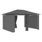 vidaXL Carpa de jardín con cortinas gris antracita 4x3 m vidaXL Carpa de jardín con cortinas gris antracita 4x3 m