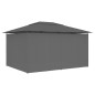 vidaXL Carpa de jardín con cortinas gris antracita 4x3 m vidaXL Carpa de jardín con cortinas gris antracita 4x3 m