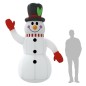 vidaXL Muñeco de nieve inflable con LEDs 300 cm vidaXL Muñeco de nieve inflable con LEDs 300 cm