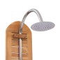 vidaXL Ducha de jardín de teca maciza 70x75x204 cm vidaXL Ducha de jardín de teca maciza 70x75x204 cm
