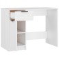 vidaXL Escritorio de madera contrachapada blanco 100x50x75 cm vidaXL Escritorio de madera contrachapada blanco 100x50x75 cm
