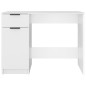 vidaXL Escritorio de madera contrachapada blanco 100x50x75 cm vidaXL Escritorio de madera contrachapada blanco 100x50x75 cm